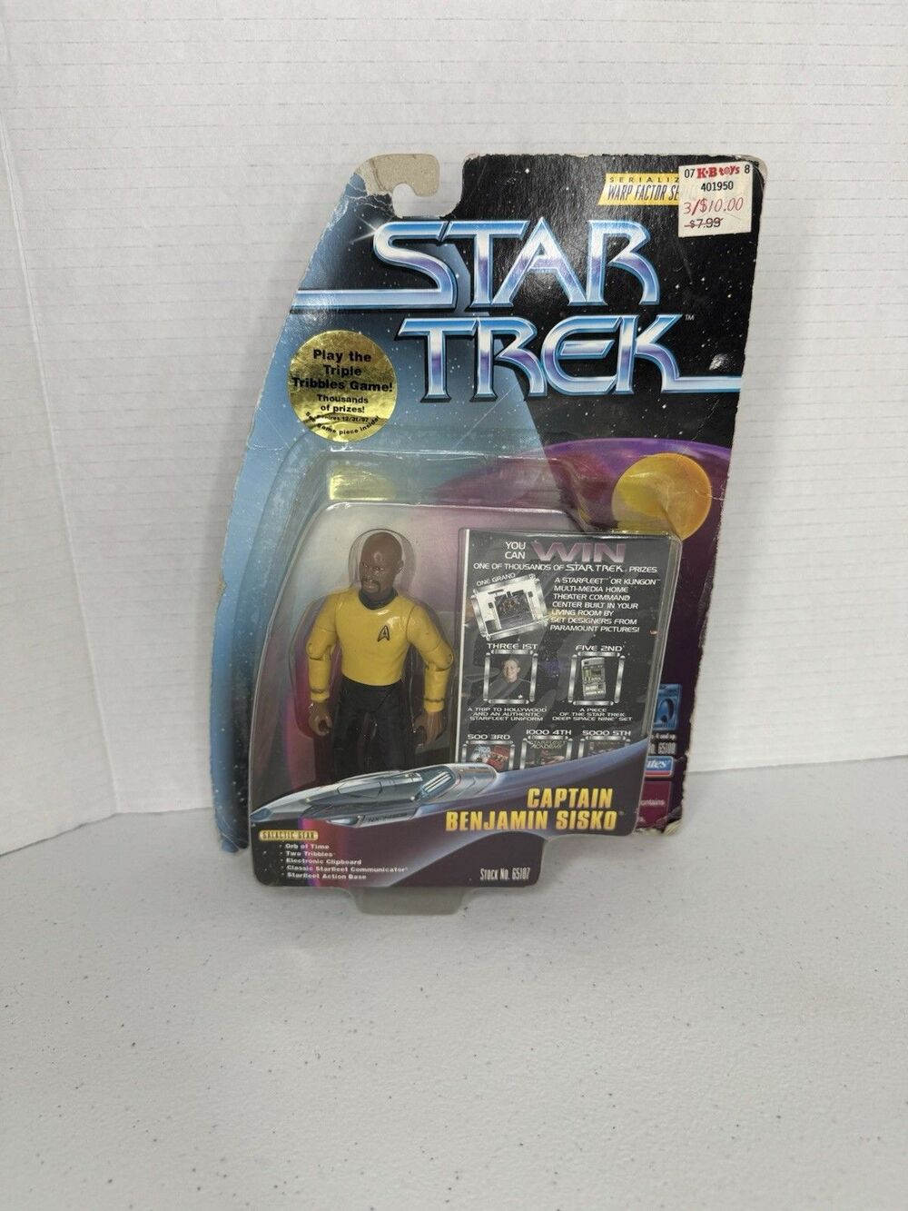 1x  RJ6158: Star Trek: Captain Benjamin Sisko: Playmates: 65107: 1997 New Lightl